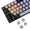 BILL White Shark GK-002713V2-G-B/R-HU WAKIZASHI-2 vezetékes mechanikus gamer billentyűzet - fekete - HU - 1. kép