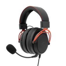 HDP White Shark GH-2341B/R GORILLA  gamer fejhallgató mikrofonnal - fekete/piros