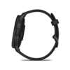 GARMIN Venu 3 black, black frame, silicone band - 1. kép