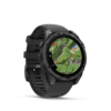 GARMIN fenix 8, Slate grey w/Black Silicone Band, 47 mm - 1. kép