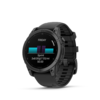 GARMIN fenix E, Slate grey Steel w/Black Silicone Band, 47 mm - 0. kép