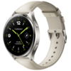 Xiaomi Watch 2 Titan Gray Case With White Leather Strap / BHR9306GL - 0. kép