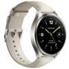 Xiaomi Watch 2 Titan Gray Case With White Leather Strap / BHR9306GL - 1. kép