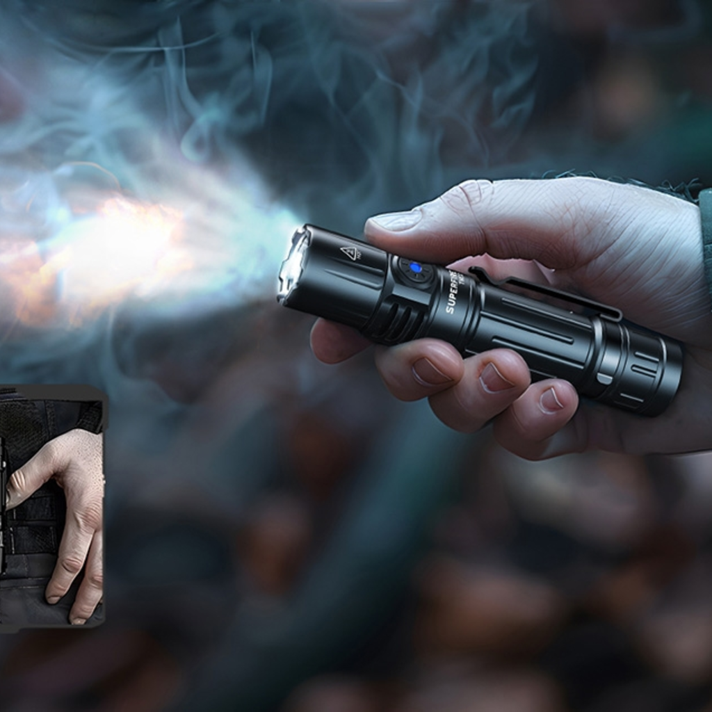 Zseblámpa Superfire TN02, 1800lm, USB-C - 12