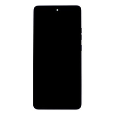 Motorola G86 LCD kijelző + érintőpanel + előlap fekete (Spellbound) (szervizcsomag)