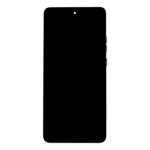 Motorola G86 LCD kijelző + érintőpanel + előlap fekete (Spellbound) (szervizcsomag)