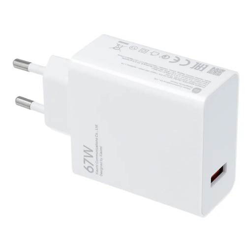 Xiaomi MDY-12-EH fali töltő, 67W, 6.2A, 1 X USB-A, Fehér