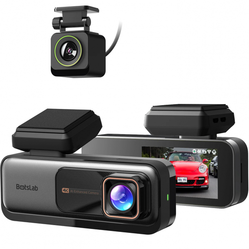 Dash + Hátsó Kamera Botslab G980H, 4K, GPS, Wi-Fi, 2.45 hüvelykes LCD, Fekete