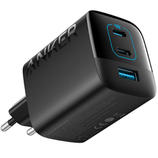 Hálózati töltő Anker 336, 67W, 3.25A, 1 x USB-A - 2 x USB-C, Fekete A2674G11