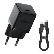 Wall Charger Baseus Palm, 20W, 3A, 1 x USB-C, USB-C Kábellel, Fekete P10111602113-01