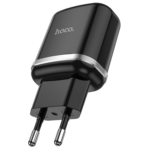 Hálózati USB-A töltő adapter Hoco N3, 18W, 3A, 1 x USB-A, Fekete
