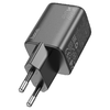 Fali töltő Hoco N41, 20W, 3A, 1 x USB-A - 1 x USB-C, Lightning kábellel, fekete - 2. kép