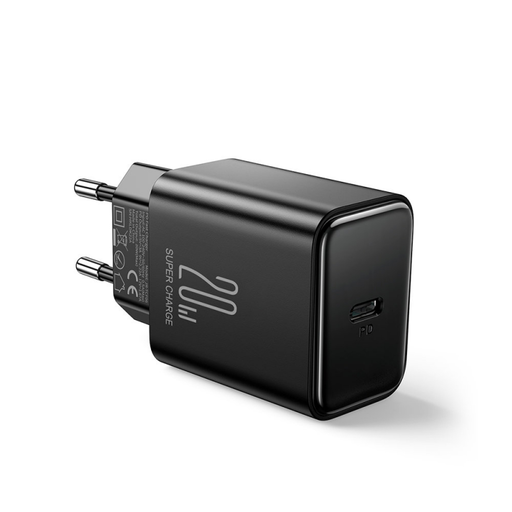 Fali töltő Joyroom JR-TCF06, 20W, 3A, 1 x USB-C, Fekete