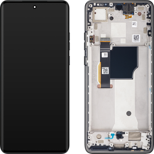 Motorola Edge 40 Neo LCD kijelző modul, L3 verzió, fekete