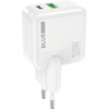 Fali Töltő Blue Power BC111A, 30W, 3A, 1 x USB-A - 1 x USB-C, Fehér - 0. kép