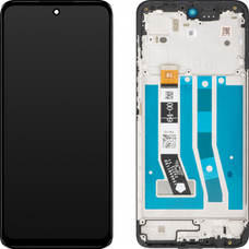 LCD kijelző modul Motorola Moto G55-hez, fekete