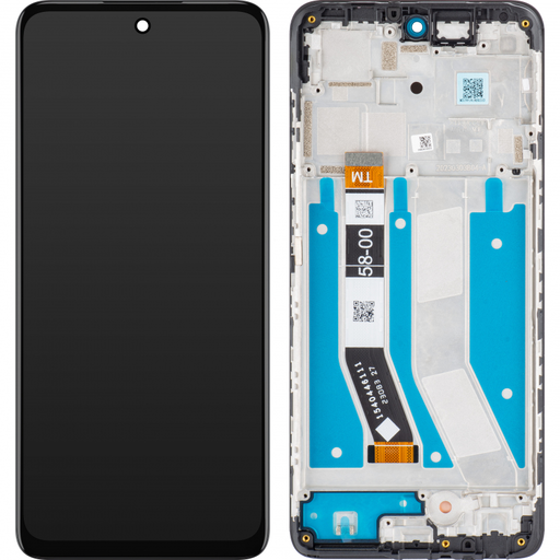Motorola Moto G73 LCD kijelző modul, fekete