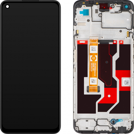 Oppo A36 / A76 LCD kijelző modul - fekete