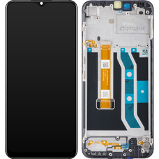LCD kijelző modul Realme C25Y-hez, fekete