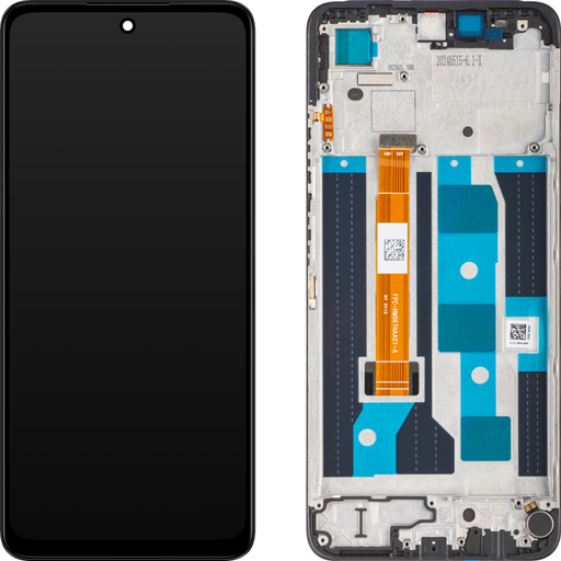 LCD kijelző modul Realme C65-hez, fekete