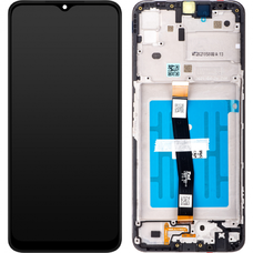 LCD kijelző modul Samsung Galaxy A22 5G A226, fekete