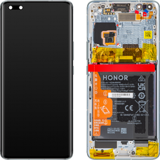 LCD kijelző modul Honor Magic4 Pro telefonhoz, akkumulátorral, ciánkéken