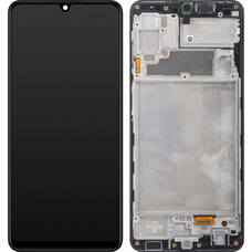 LCD kijelző modul Samsung Galaxy A22 A225 fekete