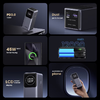 Powerbank UGREEN PB724, 20000mAh, 100W, QC + PD, Szürke - 1. kép