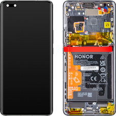 LCD kijelző modul Honor Magic4 Pro-hoz, akkumulátorral, fekete