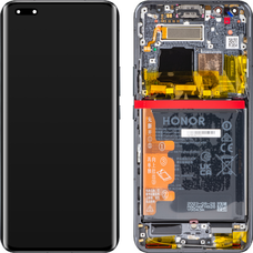 LCD Kijelző Modul Honor Magic5 Pro-hoz, akkuval, fekete