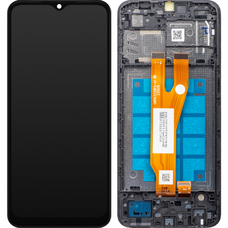 Samsung Galaxy A03 Core A032 fekete LCD kijelző modul