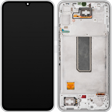 Samsung Galaxy A34 A346 ezüst színű LCD kijelző modul