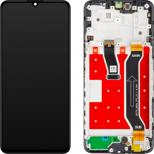 Huawei nova Y72 LCD kijelző modul, fekete