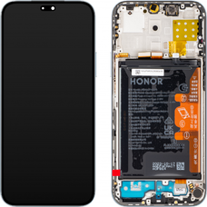 LCD kijelző modul Honor X8b-hez, akkumulátorral, titán ezüst