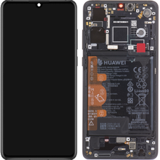 Huawei P30 LCD kijelző modul akkuval, fekete