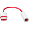 USB-C - 3.5mm Audio Adapter OnePlus TC01W, 0.09m, Piros 5461100024 - 0. kép