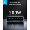 Anker Prime asztali töltő, 200W, 3A, 2 x USB-A - 4 x USB-C, Fekete - 0. kép