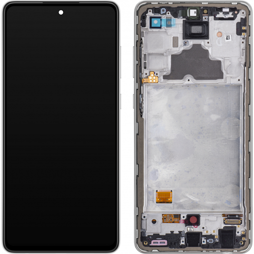 LCD kijelző modul Samsung Galaxy A72 A725 / A72 5G A726, fehér