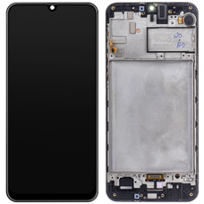 LCD kijelző modul Samsung Galaxy M21 M215 / M30s M307, fekete