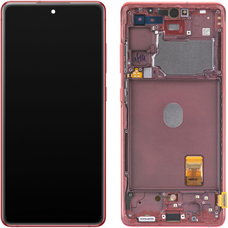 LCD kijelző modul Samsung Galaxy S20 FE G780, piros,