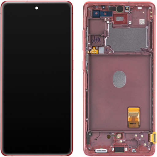 LCD kijelző modul Samsung Galaxy S20 FE G780, piros,