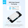 Powerbank Anker Zolo, 10000mAh, 30W, QC + PD, Fehér A1688H21 - 0. kép