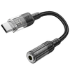 USB-C - 3.5mm audio adapter Hoco LS37, fekete - 0. kép