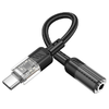 USB-C - 3.5mm audio adapter Hoco LS37, fekete - 1. kép