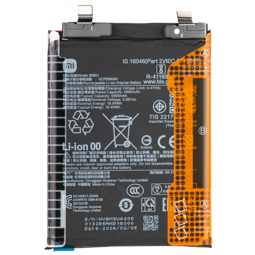 BM5V akkumulátor Xiaomi Redmi Note 13 Pro 5G-hez