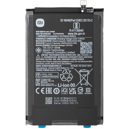 Akkumulátor BN66 Xiaomi Poco C40-hez