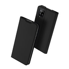 Samsung Galaxy A12 fekete fliptok tok DUX DUCIS SKINPRO Prémium