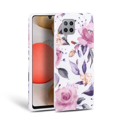 Tech-Protect Floral tok Samsung A42 5G virág mintával