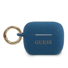 Guess Glitter Silicone GUACAPSILGLBL AirPods Pro 1/2 tok kék