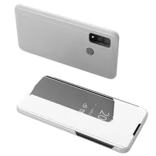 Clear View flipové puzdro Huawei P Smart 2020 strieborné Clear View flipové puzdro Huawei P Smart 2020 strieborné